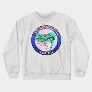 Antifascist Vaporwave Action Crewneck Sweatshirt